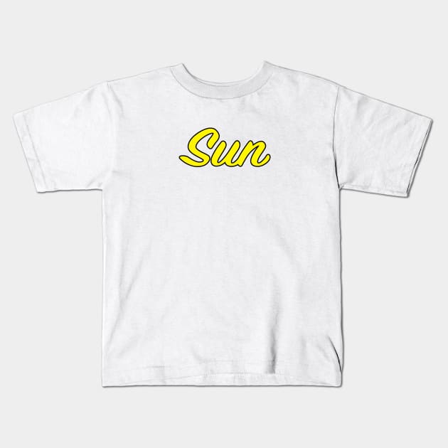 Sun Kids T-Shirt by lenn